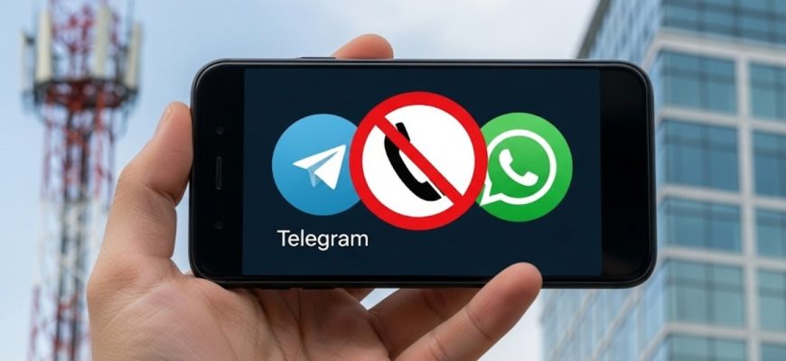 В России официально заблокировали звонки в Telegram и WhatsApp